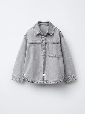 Zara Kids Denim Overshirt Jacket Size 6 (116 cm)